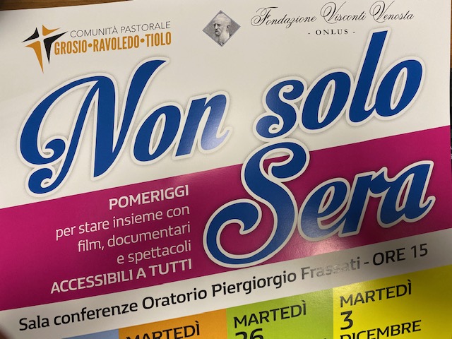 NON SOLO SERA: Quattro pomeriggi di sano intrettenimento